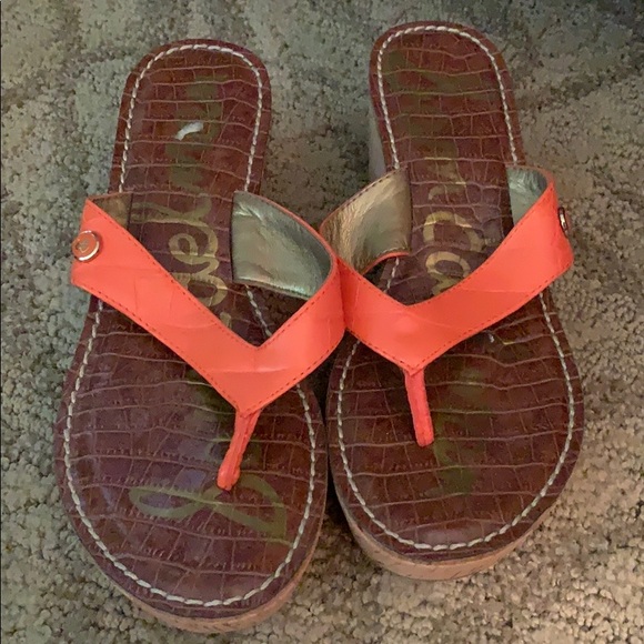 cute orange sandals